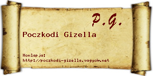 Poczkodi Gizella névjegykártya